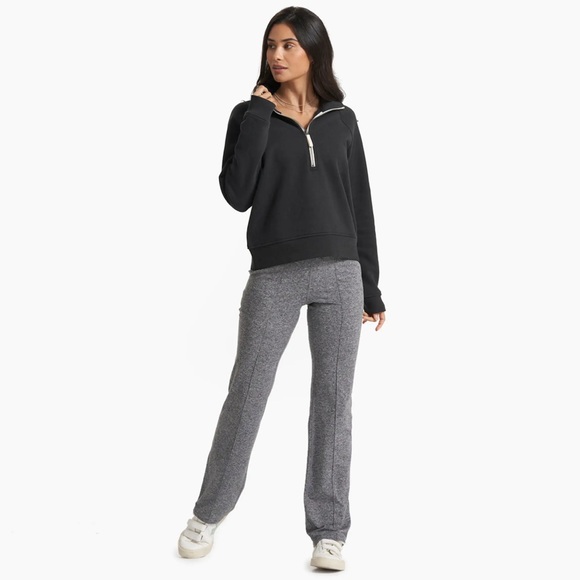 Vuori Sweaters Nwt Vuori Restore Half Zip In Washed Black Poshmark
